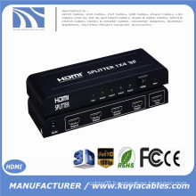 Factory Prices 4K 3D 1080p Support 1 in 4 out HDMI Splitter Compatible HDCP HDMI Splitter 1x4 1.3V 1.4V